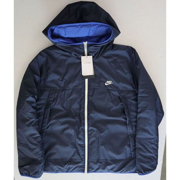 Nike DH2783 451 Mens Sz 2XL Blue Therma-Fit Legacy Reversible Hooded Jacket $180 - Picture 6 of 15